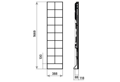 SPECIFICATII TEHNICE Panou lateral reclama aparate de joc Slant top General 