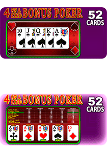 4 of a Kind Bonus Poker