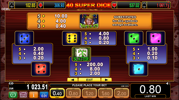 40 Super Dice