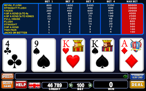 4 of a Kind Bonus Poker 