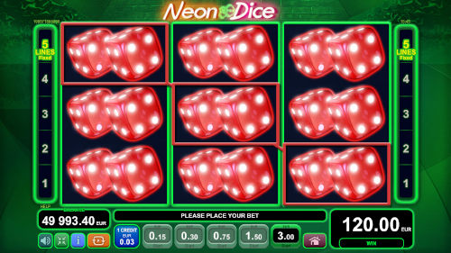 Neon Dice