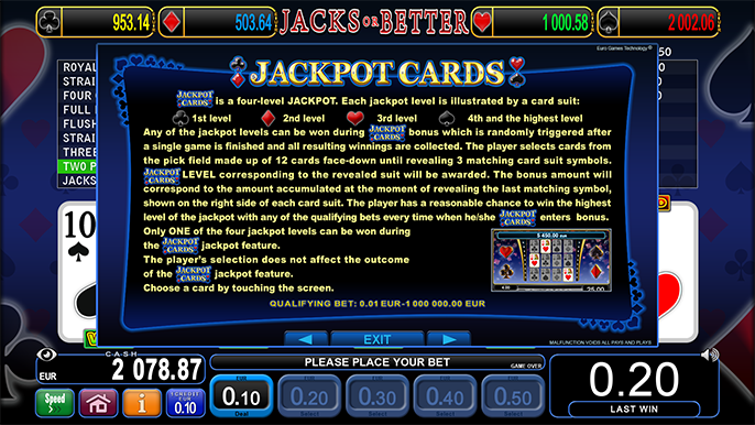 Jacks or Better Poker