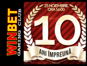 winbet 10 ani aniversare egt romania partener